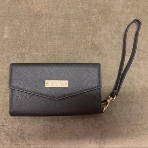 Kate Spade New York Black Saffiano Wristlet Wallet